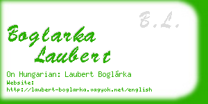 boglarka laubert business card